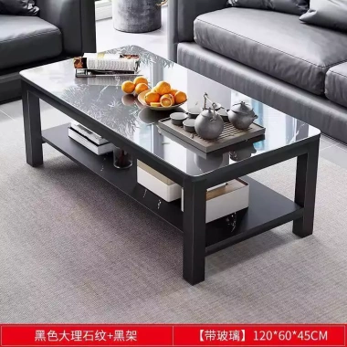 Bàn cà phê khách văn phòng hiện đại, kính cường lực, dạng chữ L - Giá ưu đãi 993.593 VND