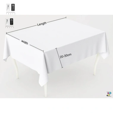 Bàn Cà Phê PVC Chống Thấm Nước & Dầu Hình Chữ Nhật - Manteles 174.758₫