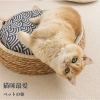 Bàn Cào Mèo 2 in 1 Giường Ngủ Mây Tre - Cỏ Lau Tự Nhiên, An Toàn, Dành Cho Mèo 6