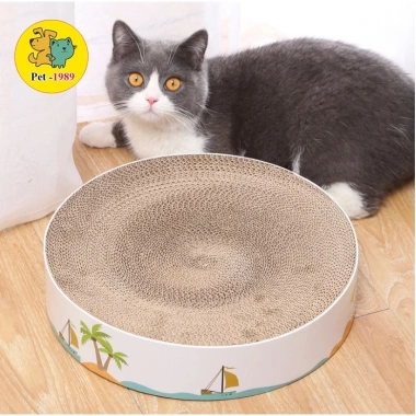 Bàn Cào Móng Tròn Pet-1.989 - Ổ Nằm Cho Mèo, Tròn Bền, Giá Khuyến Mãi 35.800 VNĐ 4