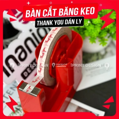 Bàn Cắt Băng Keo Nhỏ Gọn, Dao Cắt Dễ Dùng, Giá 60.000 - Dán Ly Thank You 3
