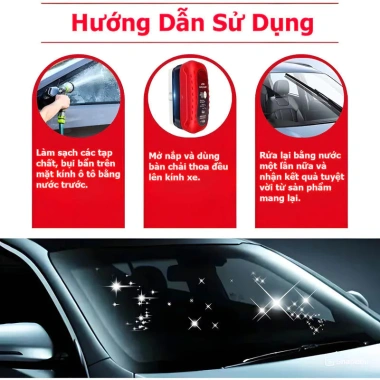 Bàn Chải 120ml Tẩy Màng Dầu Kính Ô Tô - Làm Sạch Dầu Mỡ, Kính Sáng, Giá 25.000 4