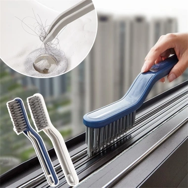 Bàn chải 2in1 đa năng nhà tắm – chà góc tường, chổi cọ dài, kèm kẹp gắp rác – 19.900₫
