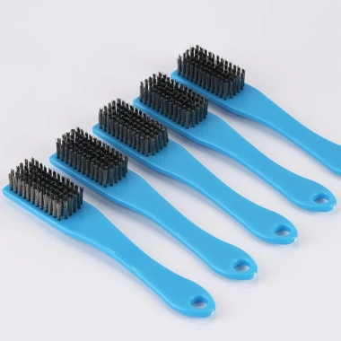 Bàn chải chà cọ lốc máy vệ sinh bề mặt kim loại, sợi xoắn inox 201 không rỉ, tay cầm ABS – Giá chỉ 10.000đ