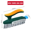 Bàn chải chà sàn cầm tay 4 trong 1 và cây gạt V - Vệ sinh nhà tắm, góc hẹp, cửa cổ, giá 16.000đ 2