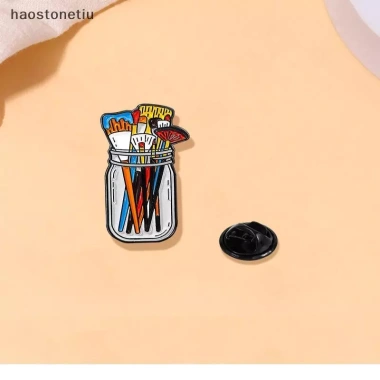 Bàn chải chân nghệ sĩ trong lọ trong suốt, men pin UV - Tiện lợi cho trang điểm, giảm còn 42.350₫