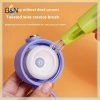 Bàn chải cốc cầm tay dài 4 trong 1 Silicon 360° đa chức năng, làm sạch nhanh 8