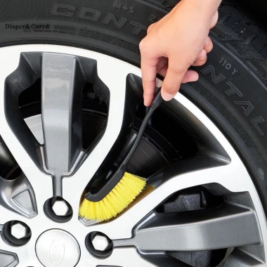 Bàn chải đa năng làm sạch Xe Lốp Bánh Xe - Phụ kiện ô tô YTH, chi tiết sạch nhanh