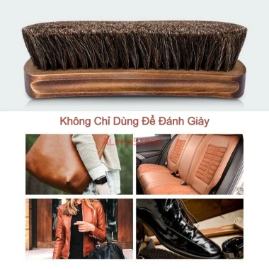 Bàn Chải Đánh Giày Lông Ngựa Mềm, Làm Sạch Da Hiệu Quả, Giá 69.000 đồng (Giá gốc 87.630)