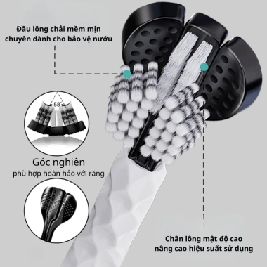 Bàn chải đánh răng 3 mặt Raoyi Oralgos Dubi - Bảo vệ nướu, giá chỉ 89.000₫