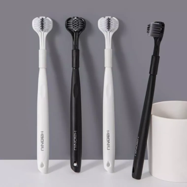 Bàn chải đánh răng ba mặt 360 lông mềm, lớp phủ lưỡi cho gia đình, cặp đôi 71.512₫