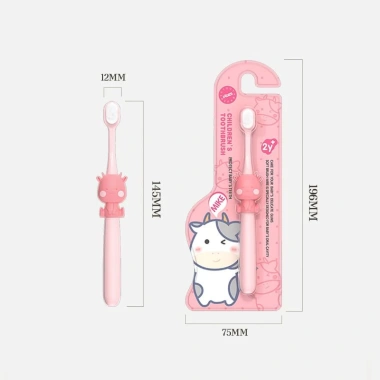 Bàn chải đánh răng bé lông mềm hình bò sữa dễ thương, phù hợp 2-5 tuổi, giá 25.000 đồng 3