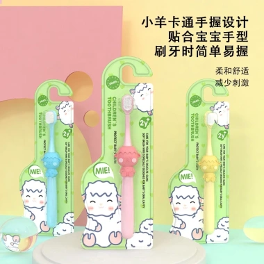 Bàn chải đánh răng bé lông mềm hình cừu Uni Baby 2-10 tuổi, giá 25.000₫ 6