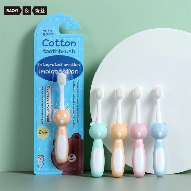 Bàn chải đánh răng bé lông mềm hình Gấu: Độ tuổi 2-10, giá ưu đãi 25.000₫ Uni Baby 2