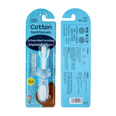 Bàn chải đánh răng bé lông mềm hình Gấu: Độ tuổi 2-10, giá ưu đãi 25.000₫ Uni Baby 4
