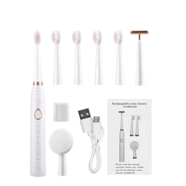 Bàn Chải Đánh Răng Điện IBRUSH Sóng Âm 3 Chế Độ – Đánh Răng, Rửa Mặt, Massage Giá 49.000₫