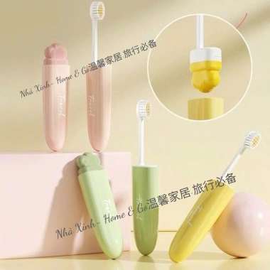 Bàn Chải Đánh Răng Gấp Gọn Du Lịch Hình Cà Rốt - Tiện Lợi, Chăm Sóc Răng Miệng 4