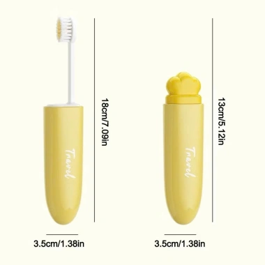 Bàn Chải Đánh Răng Gấp Gọn Du Lịch Hình Cà Rốt - Tiện Lợi, Chăm Sóc Răng Miệng 5