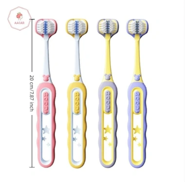 Bàn chải đánh răng kháng khuẩn AACAR lông mềm ba mặt cho trẻ 3-12 tuổi - Giá 36.784₫ 5
