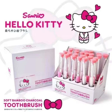 Bàn chải đánh răng Kuromi Melody Sanrio lông mềm cho trẻ em và người lớn - Thiết kế du lịch di động, chỉ 40.149 VND