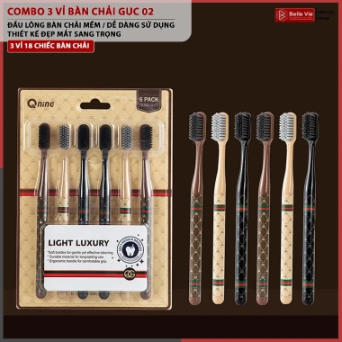 Bàn Chải Đánh Răng Lông Mềm GUC-02, Vỉ Nội Địa Trung Bảo, Bảo Vệ Răng Miệng, Giá 35.000₫