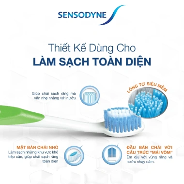 Bàn chải đánh răng Sensodyne Multicare Soft lông mềm - Làm sạch toàn diện, bảo vệ nướu - 34.650₫ 4 Bàn chải đánh răng Sensodyne Multicare Soft lông mềm - Làm sạch toàn diện, bảo vệ nướu - 34.650₫ 4