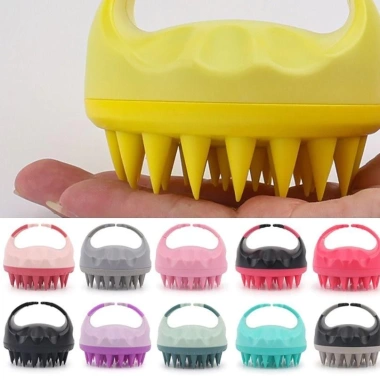 Bàn Chải Dầu Gội Silicon Đa Năng - Massage Da Đầu, Bền Di Động, Giá 48.046₫ 2