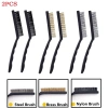 Bàn chải dây đồng thau 2 chiếc - Nylon & Thép, Loại bỏ rỉ sét, Máy mài đánh bóng, Làm sạch - 39.837 VND 3