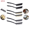 Bàn chải dây đồng thau 2 chiếc - Nylon & Thép, Loại bỏ rỉ sét, Máy mài đánh bóng, Làm sạch - 39.837 VND 5