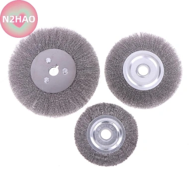 Bàn chải dây thép N2HAO 0,15mm 100‑150mm bánh xe máy mài, đánh bóng rỉ sét - 90.090₫ Bàn chải dây thép N2HAO 0,15mm 100‑150mm bánh xe máy mài, đánh bóng rỉ sét - 90.090₫
