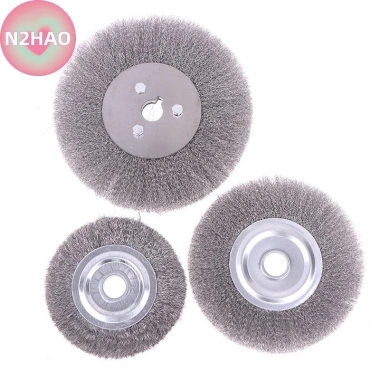 Bàn chải dây thép N2HAO 0,15mm 100‑150mm bánh xe máy mài, đánh bóng rỉ sét - 90.090₫ 3 Bàn chải dây thép N2HAO 0,15mm 100‑150mm bánh xe máy mài, đánh bóng rỉ sét - 90.090₫ 3