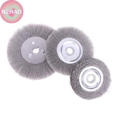 Bàn chải dây thép N2HAO 0,15mm 100‑150mm bánh xe máy mài, đánh bóng rỉ sét - 90.090₫ 9 Bàn chải dây thép N2HAO 0,15mm 100‑150mm bánh xe máy mài, đánh bóng rỉ sét - 90.090₫ 9
