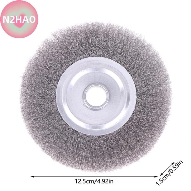 Bàn chải dây thép N2HAO 0,15mm 100‑150mm bánh xe máy mài, đánh bóng rỉ sét - 90.090₫ 11 Bàn chải dây thép N2HAO 0,15mm 100‑150mm bánh xe máy mài, đánh bóng rỉ sét - 90.090₫ 11