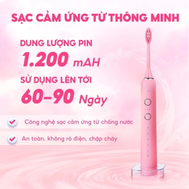 Bàn chải điện Brushie Promax - Quà tặng Valentine 14/3 & 8/3, 15 chế độ làm sạch, giảm còn 1,210,000₫ 6