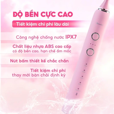 Bàn chải điện Brushie Promax - Quà tặng Valentine 14/3 & 8/3, 15 chế độ làm sạch, giảm còn 1,210,000₫ 8