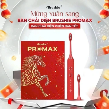 Bàn chải điện Brushie Promax - Quà tặng Valentine 14/3 & 8/3, 15 chế độ làm sạch, giảm còn 1,210,000₫ 10