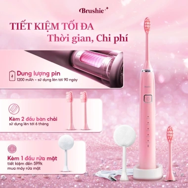 Bàn chải điện Brushie Ultra 8/3 - Quà tặng ý nghĩa, giá ưu đãi 1.120.000 (giá gốc 928k) LIS 6