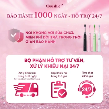 Bàn chải điện Brushie Ultra 8/3 - Quà tặng ý nghĩa, giá ưu đãi 1.120.000 (giá gốc 928k) LIS 9
