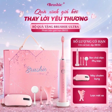 Bàn chải điện Brushie Ultra 8/3 - Quà tặng ý nghĩa, giá ưu đãi 1.120.000 (giá gốc 928k) LIS 10