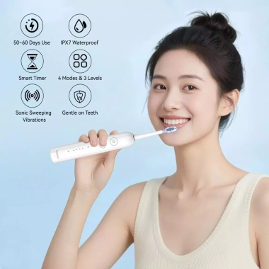 Bàn chải điện GOKOCO sóng âm, chống nước IPX7 - Giá chỉ 339.000đ, giảm mạnh