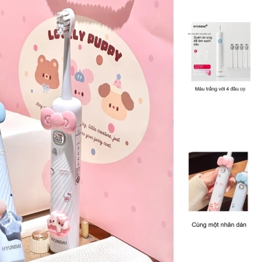 Bàn chải điện Hello Kitty rung 2 tốc độ Quà sinh nhật, quà tặng 520, giảm 605.350₫