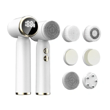 Bàn chải điện làm sạch da mặt, tẩy tế bào chết Sonic 360 IPX6 - LED, 3 chế độ nóng lạnh, massage, giá 605.220 VND