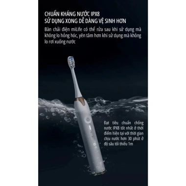 Bàn chải điện miLife AHM01 tích hợp máy rửa mặt - Giá chỉ 570.000₫, giảm tới 21% 9