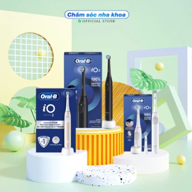 Bàn Chải Điện Oral-B iO Series 2 3 Chế Độ Công Nghệ Sóng Siêu Âm Giá 1.210.000₫