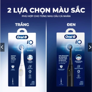 Bàn Chải Điện Oral-B iO Series 2 3 Chế Độ Công Nghệ Sóng Siêu Âm Giá 1.210.000₫