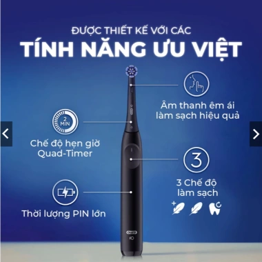 Bàn Chải Điện Oral-B iO Series 2 3 Chế Độ Công Nghệ Sóng Siêu Âm Giá 1.210.000₫ 6 Bàn Chải Điện Oral-B iO Series 2 3 Chế Độ Công Nghệ Sóng Siêu Âm Giá 1.210.000₫ 6