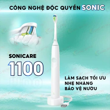 Bàn chải điện Philips Sonicare 1.100 hàng chính hãng giảm 23% chỉ 1.299.000 VND