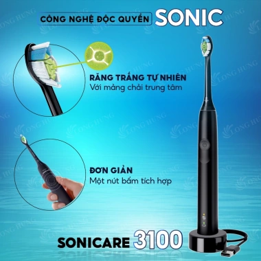Bàn chải điện Philips Sonicare 3.100 chính hãng - Công nghệ Sonic, làm sạch sâu, giá ưu đãi 1.599.000đ 4