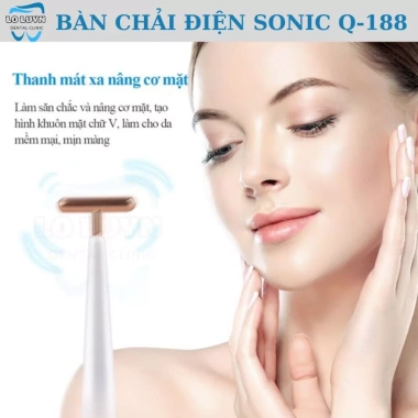 Bàn chải điện Sonic 3in1 Q-188 rửa mặt, mát xa, kháng nước IPX7, 6 tháng BH, 267.000 VND