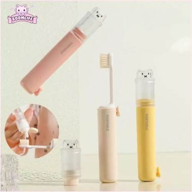 Bàn chải du lịch BOOMLIFE 2 trong 1 gập, mini cầm tay cho cắm trại - Giá 61.380₫